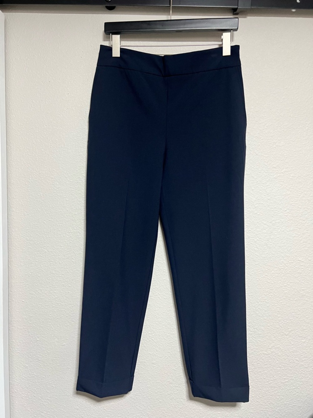 Christian Siriano Navy Ankle Trousers